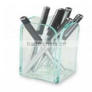 Hot Selling Clear Plastic Desktop Pen Holders