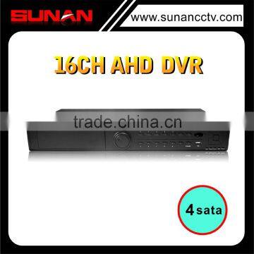 H.264 4Sata 16CH Realtime 720P AHD Hybrid DVR Support Free Client Software and Dahua Brands IPC