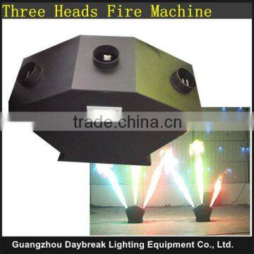 3 heads fire machine dmx512 stage effect flame triple