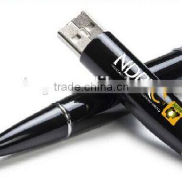 Give away full color printing pendrive, OEM black pen usb drive 1gb to 64gb,wholesale price usb memory stick