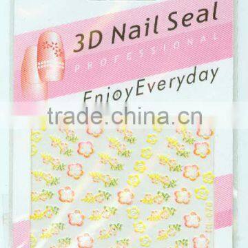 3d pattern of many nail sticker