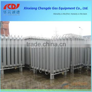 Large finned ambient air vaporizer for cryogenic liquid