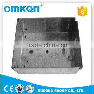 BS4662 electrical single gang galvanized steel junction box in China