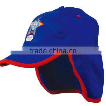 children's cap /cotton cap/embroidered cap with flap