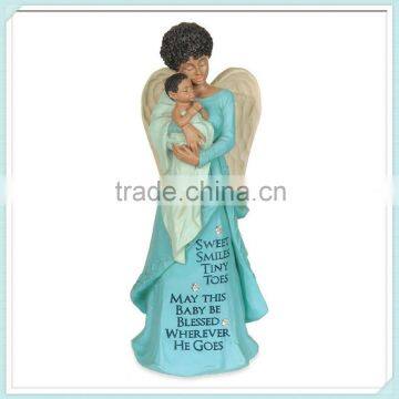 Resin ethnic angel baby shower figurines