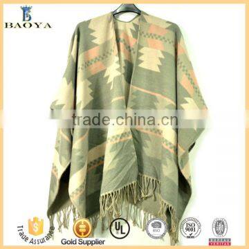 2016 Hot Sale Fashion winter design Blanket wool shawl scarf Cape