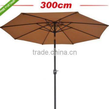 3M PATIO GARDEN UMBRELLA AIRVENT MARKET OUTDOOR NEW PARASOL SUN SHADE photo-2