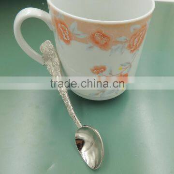 custom design metal silver spoon for souvenir