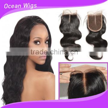 cheap full silk lace human hair front closure