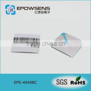 EAS RF label anti-shoplifting 8.2MHz 4040 adhesive barcode label