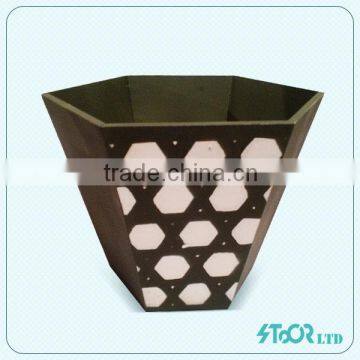 Latest Flower Pot for Handmade Plant, Square Light with Metal Corner