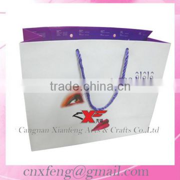 2015 OEM Special folding purple Paper bag