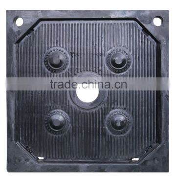 black rubber center feeding filter plate filter board use in separation equipment