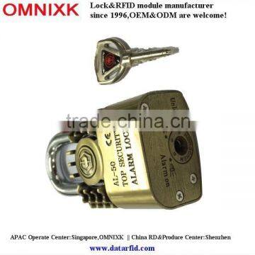 AL-50 electric brass lock, alarm lock, padlocks with alarm