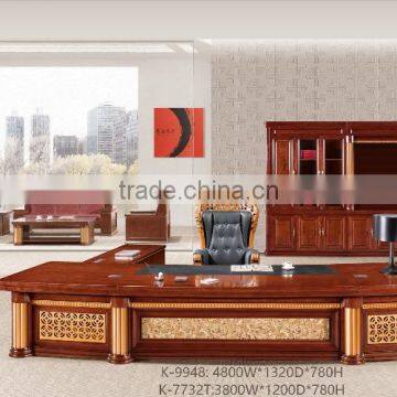 Big and high end luxury HDF executive table for boss                        
                                                Quality Choice