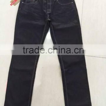 2015 latest fashion comfortable men's jeans stocks dark color jeans