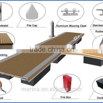 Marina Floating Pier With Steel Structure or Aluminum Structure