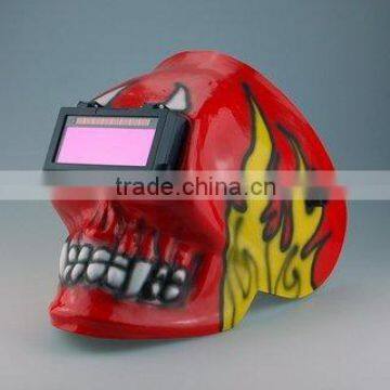 ( Hot Sale Skull) ) Solar Powered Auto-Darkening Craft Welding Helmet (WHC01R+)