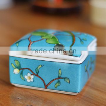 Fashion ceramic jewelry box square