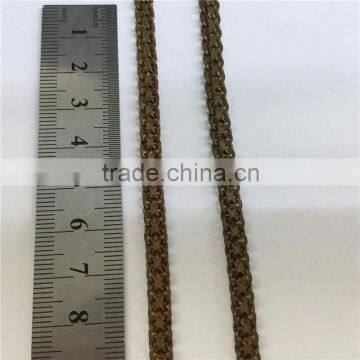 Popular decorative brass handmake chain.dubai new gold chain design.Clothing chain, waist chain, bag chain, key chain