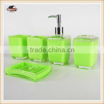 Accept Custom Order acrylic Material Bathroom Accessories Set