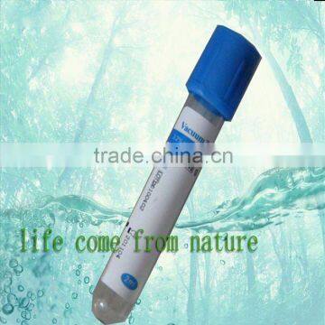 Medical single use vacuum blood collection sodium citrate tube(PT tube)