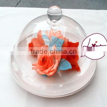 Transparent acrylic fruit plate with lid