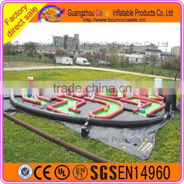 Giant inflatable playground type indoor inflatable golf course game