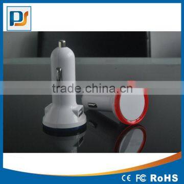2.1A Dual USB2.0 Car Charger Portable Mini Mobile Charger Travel Charger