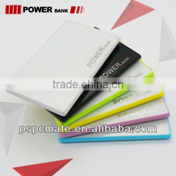 Card shape power bank for mobile with 2200mah capacity