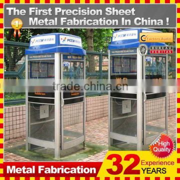 Kindle 32 years experience english style metal telephone booth cabinet