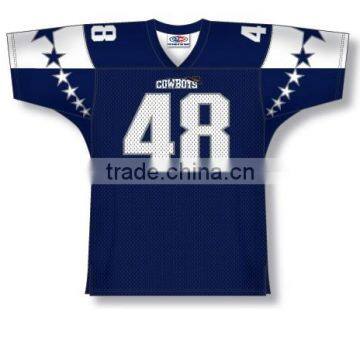 Polyester Spandex custom Sublimated Cowboys American Football Jersey/Shirt