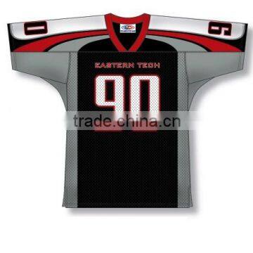 Polyester Spandex Custom Sublimated Eastern Tech American Football Jersey/Shirt