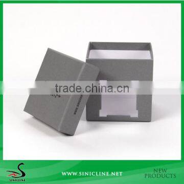 Sinicline Small Cube Decorative Cardboard Boxes with PVC Window