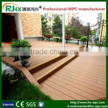 Professional factory composite decking solid for outdoor wpc decking in high quality and cheap price