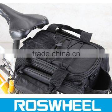 Multifunctional large capacity bicycle double rear rack pannier bag 14423-5 western saddle