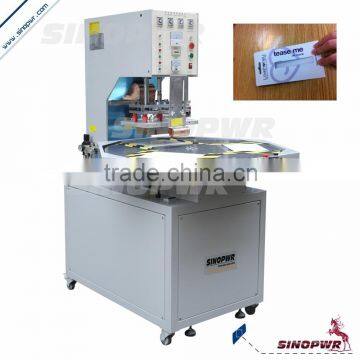 Round table HF pvc blister packing machine