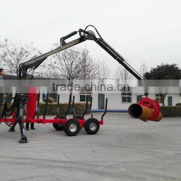 Forest Equipment, Log Trailers With Grapple ,telescopic Crane With Cheaper Price photo-4