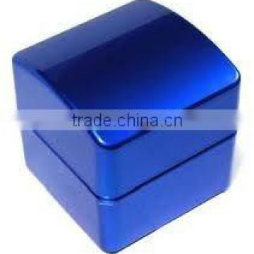 Blue color ring & jewelry boxes, jewelry box fabric,velvet jewelry box