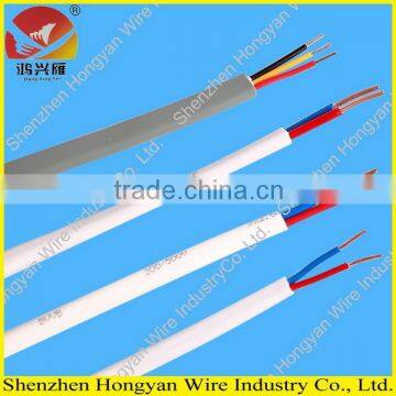 Customized PVC Jacket Flat Electrical Wire Flexible Cable