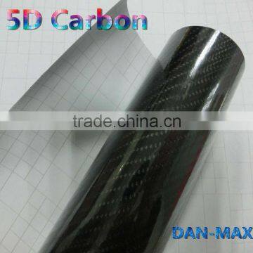 New arrival PVC adhesive 5D glossy carbon fiber reinforced polymer vinyl wrap for car