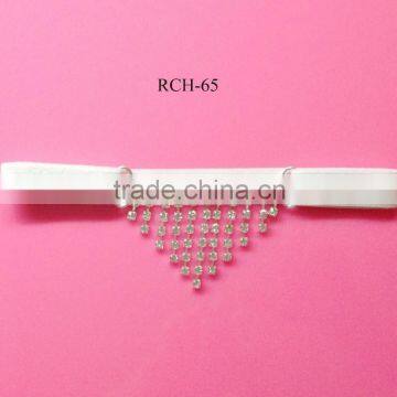 2015 hot selling Factory price pearl and Rhinestone connector decoration headwear (RCH-65)