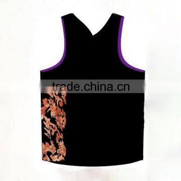 newest style traning sport mesh fabric training singlet