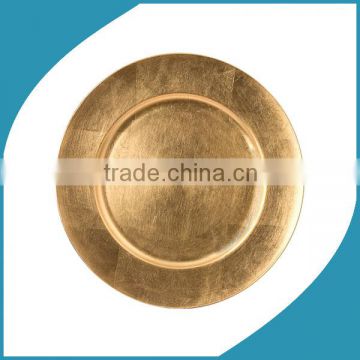 Wholesale Plastic Wedding Gold Charger Plates