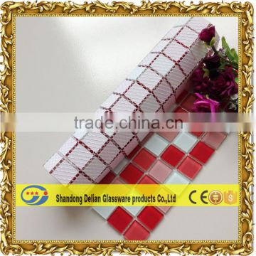 glass mixed mosaic red