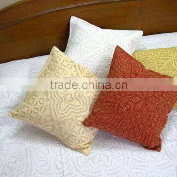 cutwork applique model cushion covers