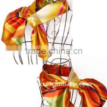 2016 latest fashion satin promotion scarf