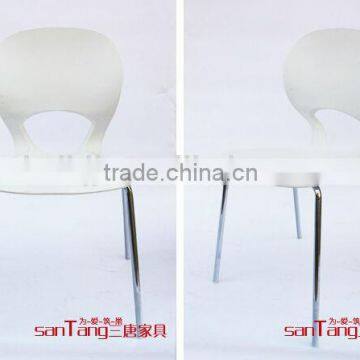 Santang cheap wholesale K/D plastic restaurant dining chairs 1202