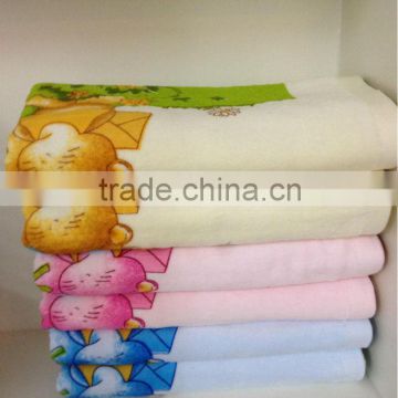 100% cotton dobby cheap printed terry bath towel