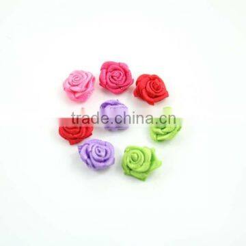 mini flowers made ribbon